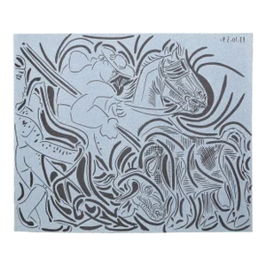 1980s "Pique" (17) Linocuts After Pablo Picasso