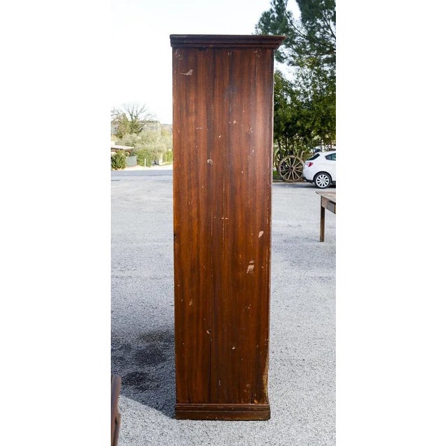 Vintage Lacquered Wardrobe in Fir For Sale - Image 4 of 9