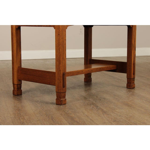 Stickley Brothers Antique Mission Oak Library Table For Sale - Image 12 of 12