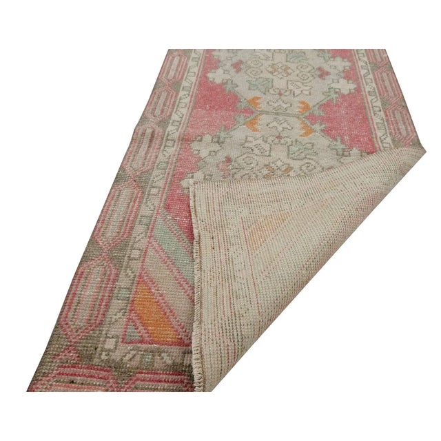 Mid 20th Century Vintage 1960's Turkish Runner- 2′9″ × 9′6″ For Sale - Image 5 of 7