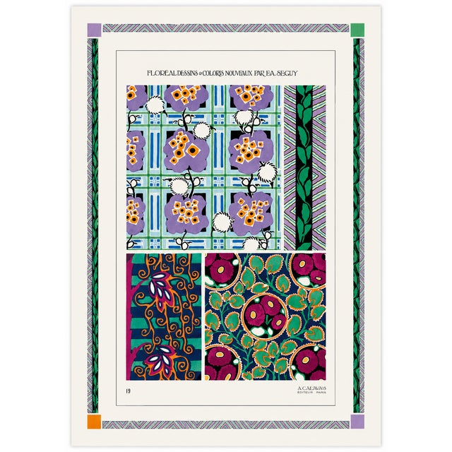 Atelier Aria Lumae Emile Allain Seguy Art Deco Botanical Cohesive Eight Piece Gallery Board Grid - Set of 8 For Sale - Image 10 of 17