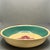Farmhouse Vintage Watt Pottery Yelloware “Cross Hatch Pansy” 14 1/2” Serving Bowl For Sale - Image 3 of 8