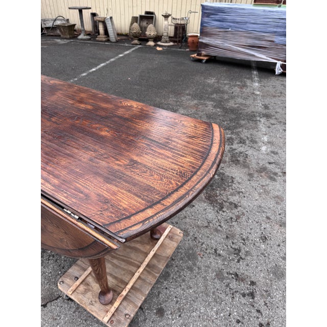 84" English Oval Dining Table For Sale - Image 12 of 12