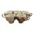 Set of 8 Mid-Century Modern Red Wing Pottery "Tampico" Cup – Futura Shape (1950s) For Sale
