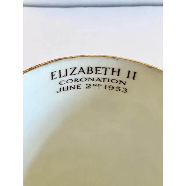 Vintage Queen Elizabeth 2 Coronation Cup and Saucer For Sale In Portland, ME - Image 6 of 11