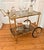 Hollywood Regency Bar Trolley in Brass and Crystal Glass in the style of Dolce Vita by Cesare Lacca, 1970s For Sale - Image 3 of 10