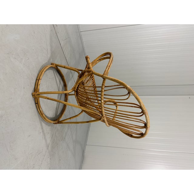 Rattan Chair by Rohé Noordwolde, Netherlands, 1960s For Sale - Image 6 of 14