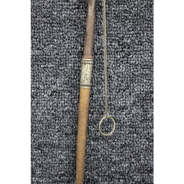 Antique Sterling Silver Horse Hoof Handle Riding Crop For Sale In Philadelphia - Image 6 of 12