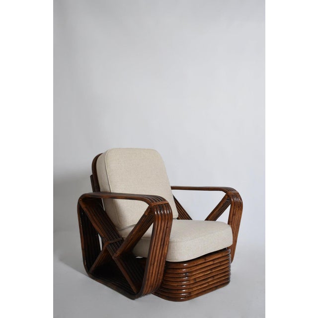Vintage Rattan Lounge Chair, 1940s For Sale - Image 6 of 6
