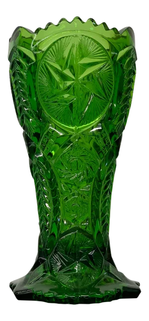 Vintage Midcentury Nortec Green Vase by L. E. Smith