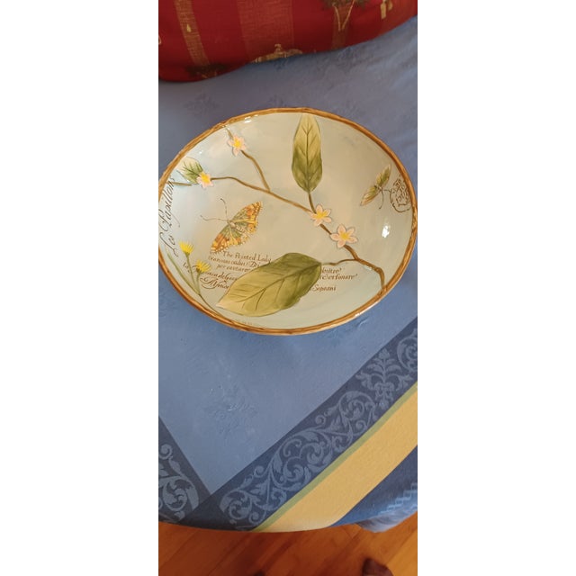 Fitz and Floyd Toulouse Collection Large Serving Bowl Chairish