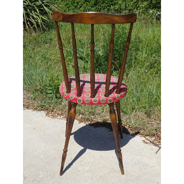 Wood and Fabric Chairs, Set of 2 For Sale - Image 10 of 18