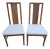 Thomasville Vintage Faux Bamboo Cane High Back Dining Chairs Regency Pair For Sale