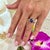 Blue Natural Sapphire Diamond Ring 14k W Gold 3 TCW Certified For Sale - Image 8 of 10