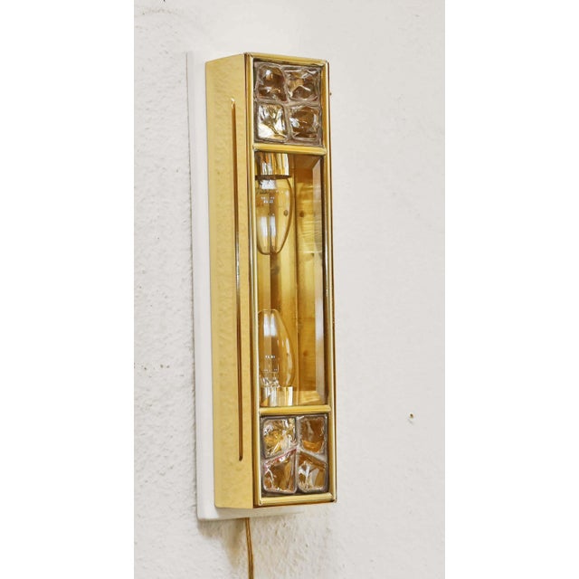 Art Nouveau Wall Lamp Art Nouveau wall lamp, circa 1910. Lamp in the Secession style, elongated shape. The front glass...