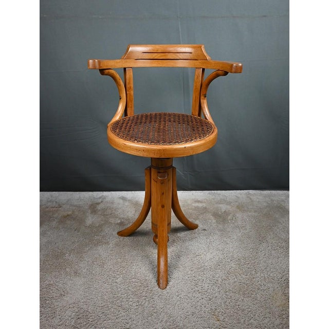 Children's Swivel Chair in Stained Beechwood For Sale - Image 10 of 15