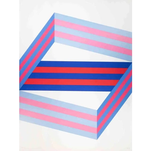 Perspective is a lithograph realized by Renato Livi in 1971. Hand-signed and dated on the lower right margin. Numbered on...