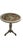 Vintage Round Side Table With Wood Pedestal and Artisan Crafted Top For Sale - Image 6 of 8