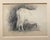 Antique drawing of the back of a cow, framed in a lemon gold period gilt frame. Unsigned. Combined shipping available,...