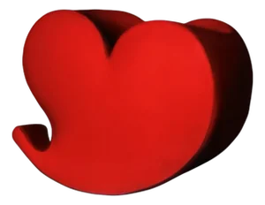 Soft Heart Lounge Chair, Rocking, Red, Ron Arad for Moroso, Italy, 1991.