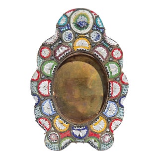 Micro Mosaic Picture Frame Italy Circa 1890 For Sale