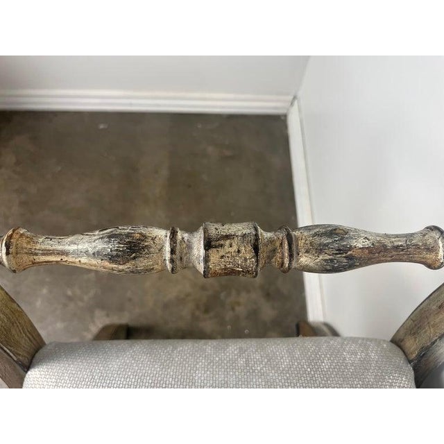 Silvered Carved Wood Curule-Form Bench, Europe, Early 20th Century For Sale - Image 9 of 18