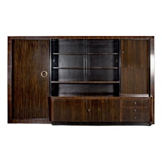 Art Deco Cabinet in Makassar by Bruno Paul for Veb Hellerau, 1930s For Sale