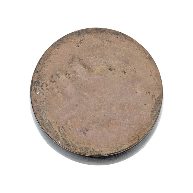 Monumental Vintage Stoneware Bonsai Basin Garden Planter Vessel 21.5" For Sale - Image 12 of 12