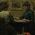 Original Oil on Canvas Painting of Two Women Playing Cards, Signed and Dated Fritz Kraul 1912 For Sale - Image 6 of 10