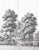 Exquisite hand-drawn panoramic scenic mural inspired by antique European engraving artwork. This monochrome design...