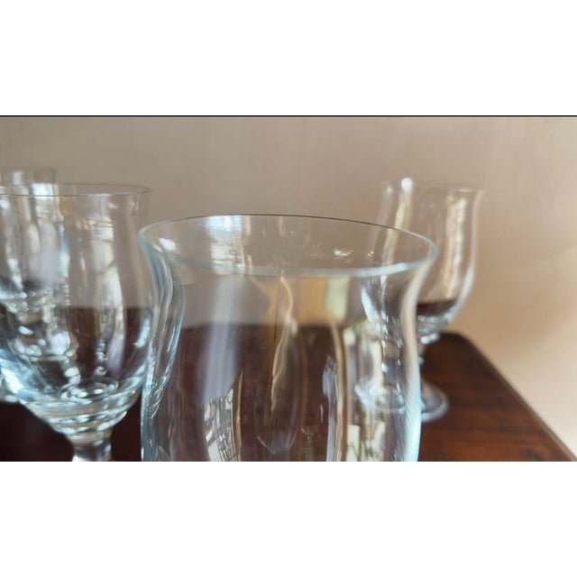 Glass Vintage Nachtmann Amaris Crystal Glasses S/4 For Sale - Image 7 of 9