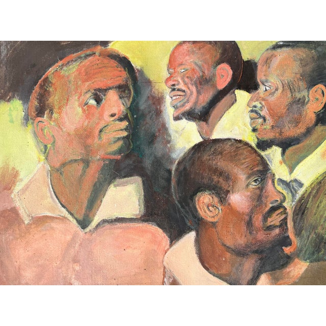 80 #39 s Vintage quot Four Studies of a Head of a Moor quot Oil Painting After