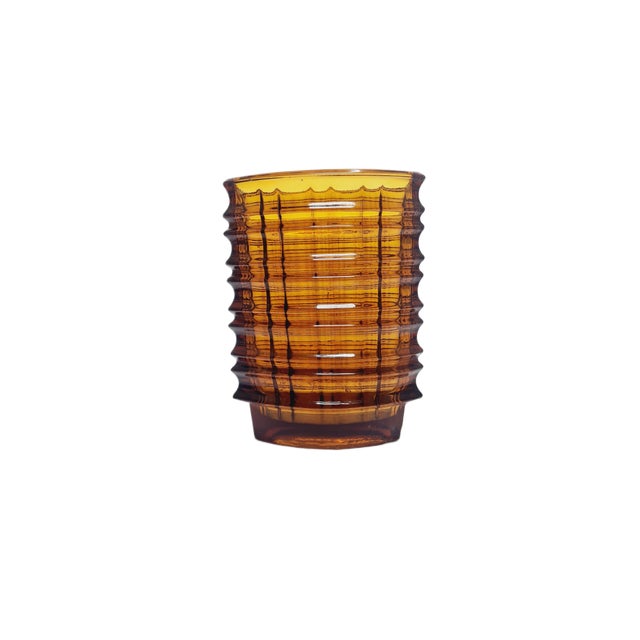 Optical Vase by Jan Sylwester Drost for Ząbkowice Glassworks, 1970s For Sale - Image 4 of 5