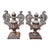 Pair of Antique Italian Wood Urns For Sale