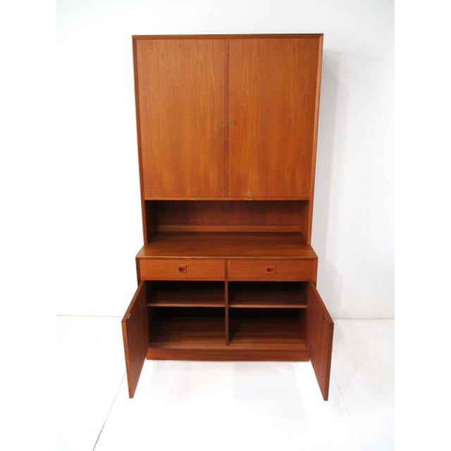 Brown Erik Brouer 2pc. Cabinet Chest or Dry Bar by Brouer Mobelfabik Denmark For Sale - Image 8 of 12