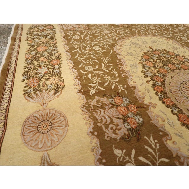 1950s Galerie Shabab Collection Mid-20th Century Turkish Herekeh Rug For Sale - Image 5 of 10