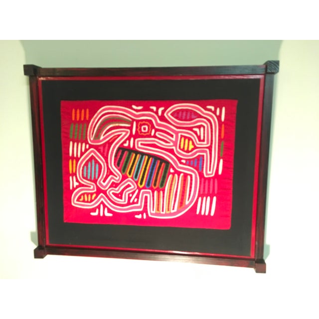 Folk Art Vintage Mola Appliqué Textile Art For Sale - Image 3 of 5