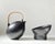 Contemporary Danish Minimalist Black Teapot and Warmer by Per Rehfeldt for Søholm, 1990s, Set of 2 For Sale - Image 3 of 8