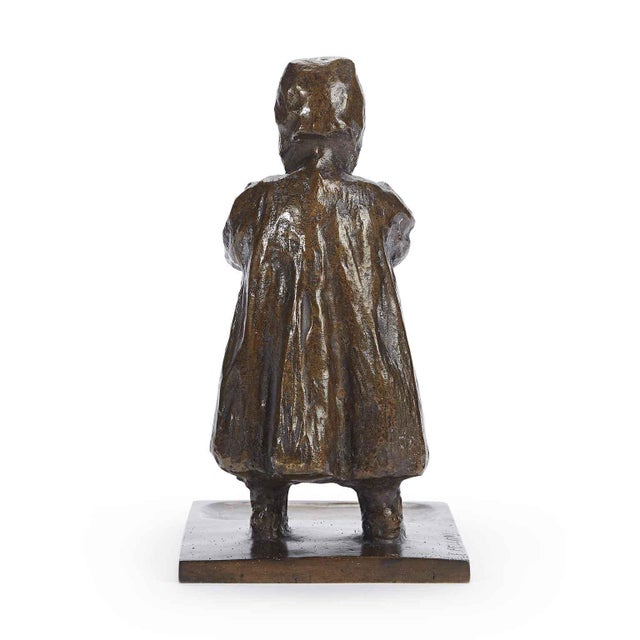 Eugenio Pellini, Nives, early 1900s, dark patina cast, signed by the artist E. Pellini (1864-1934) on the left side of the...