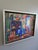 Mid-Century Modern Mid-Century Modern 'Vibrant Interior' Vintage Original Expressive Interior Oil Painting, Framed For Sale - Image 3 of 12