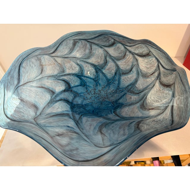 Modern Signed Ron Mynatt Art Glass Bowl For Sale - Image 3 of 3