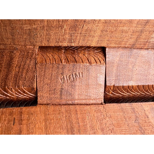 Mid 20th Century Folding Book Display Stand/Easel Hand Carved Wood For Sale In West Palm - Image 6 of 6