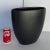 2020s Small Modern Matte Black Oval Vase For Sale - Image 5 of 5