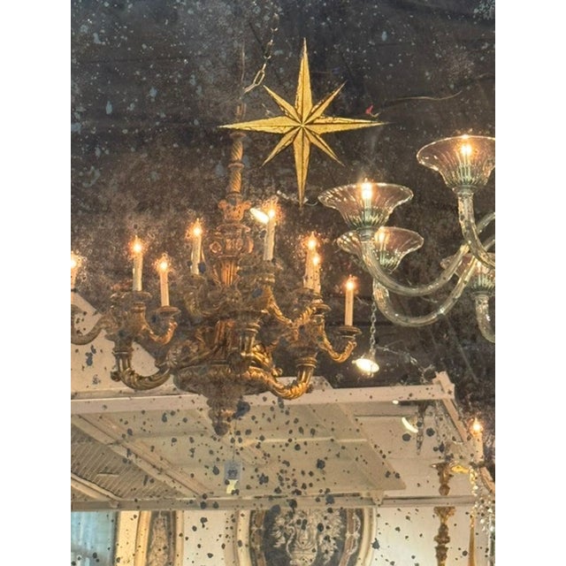 Modern Jansen Design Distressed Eglomise’ Silver Leaf Mirrors For Sale - Image 3 of 7