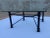 1980s Mid-Century Modern Square Wrought Iron Base Beveled Glass Top Coffee Table For Sale In Denver - Image 6 of 13