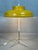 Large vintage table lamp on a brass tripod, presumably Italian. 1950s. Beautiful brass details in the slender yet sturdy...