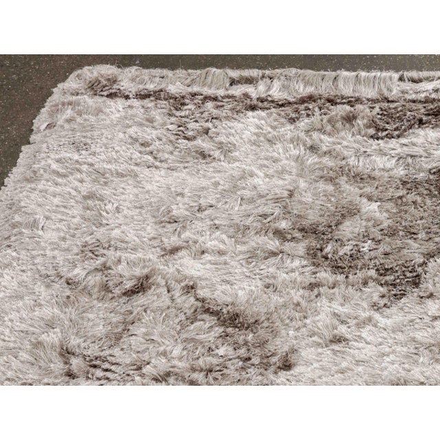 Limited Edition Gray Shag Carpet, marked "LE / Limited Edition" to underside. 11' 11" L x 11' 11" W. Provenance: From a...