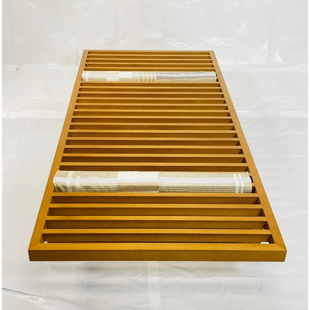 Vintage Custom California Modern Daybed, Solid Wood Slatted Base, La Modern For Sale - Image 13 of 18