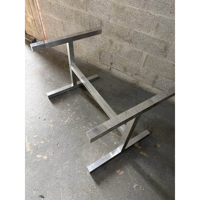 Mid Century Modern Dining Room Table in the Milo Baughman Style. Circa 1970s. For Sale - Image 14 of 14
