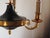 Vintage French Empire 3-Arm Brass Dark Green Tole Chandelier, 1960s For Sale - Image 15 of 16